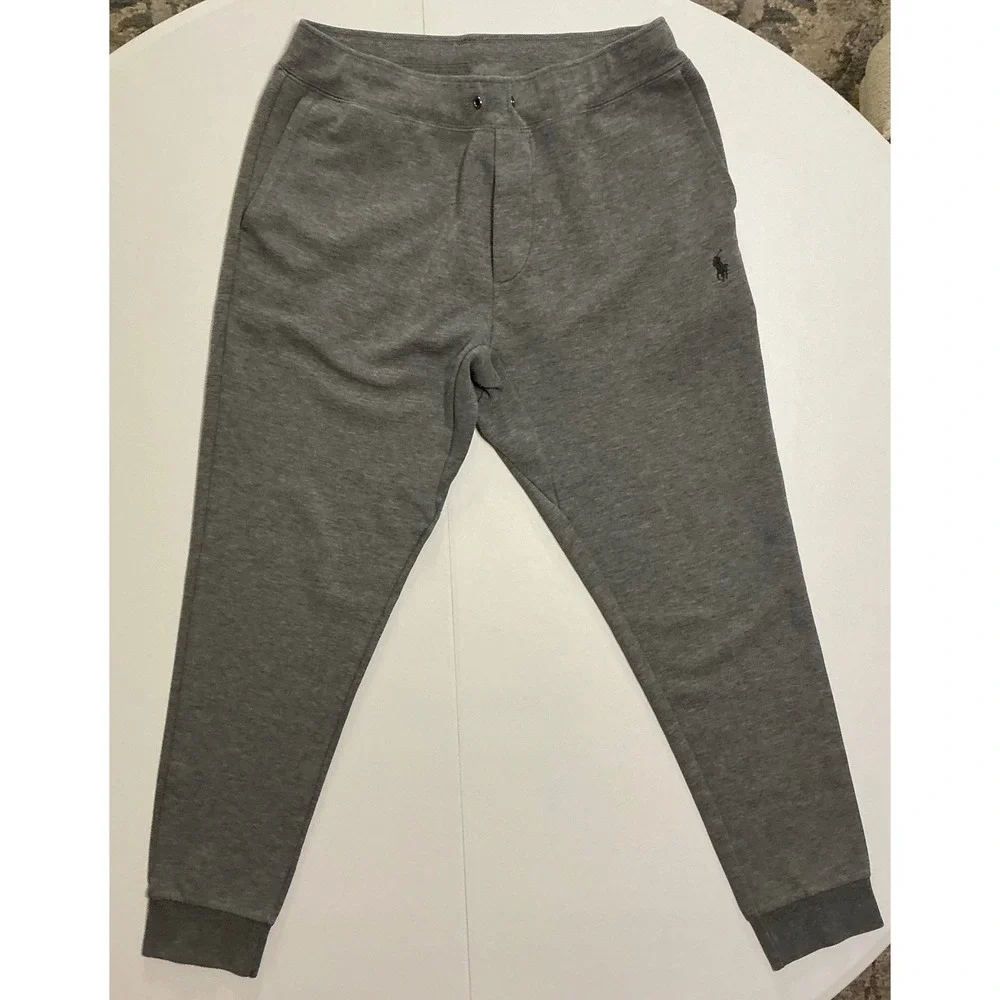 Polo Ralph Lauren Performance Mens Joggers Grey Tapered Sweatpants Sz‎ M Preppy